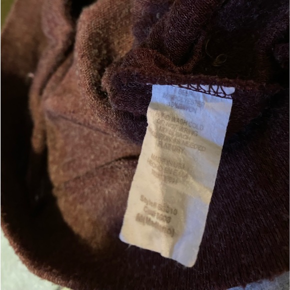 Twenty Second maroon long sleeve light sweater Top Sz M - Picture 5 of 5